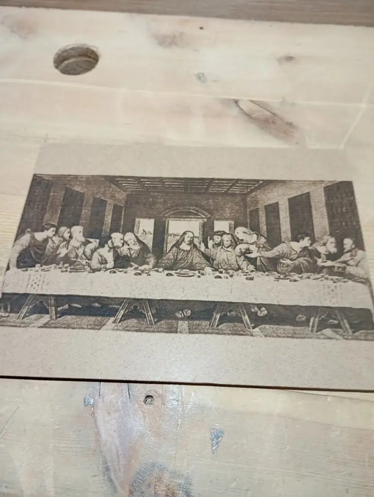 Ultima cena/incisione laser