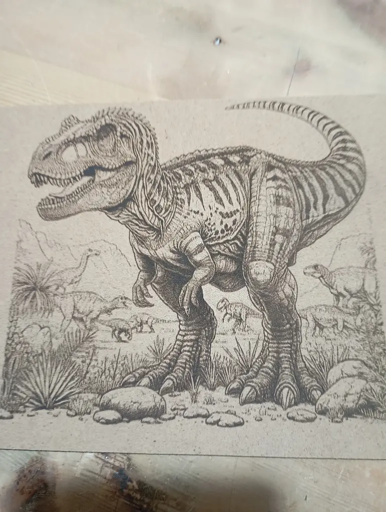 Dinosauro/incisione laser