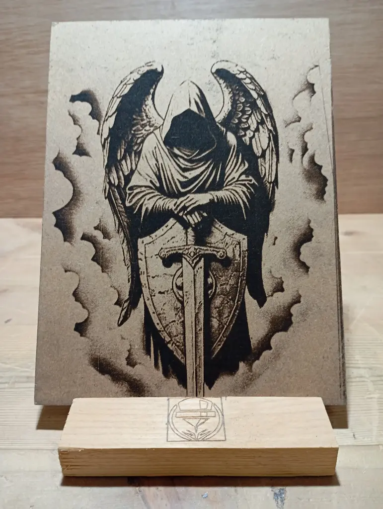 Angelo della morte/incisione laser