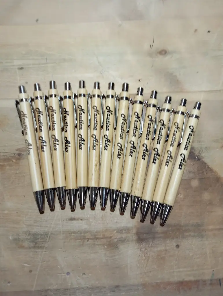 Personalizzazione penne bamboo/incisione laser