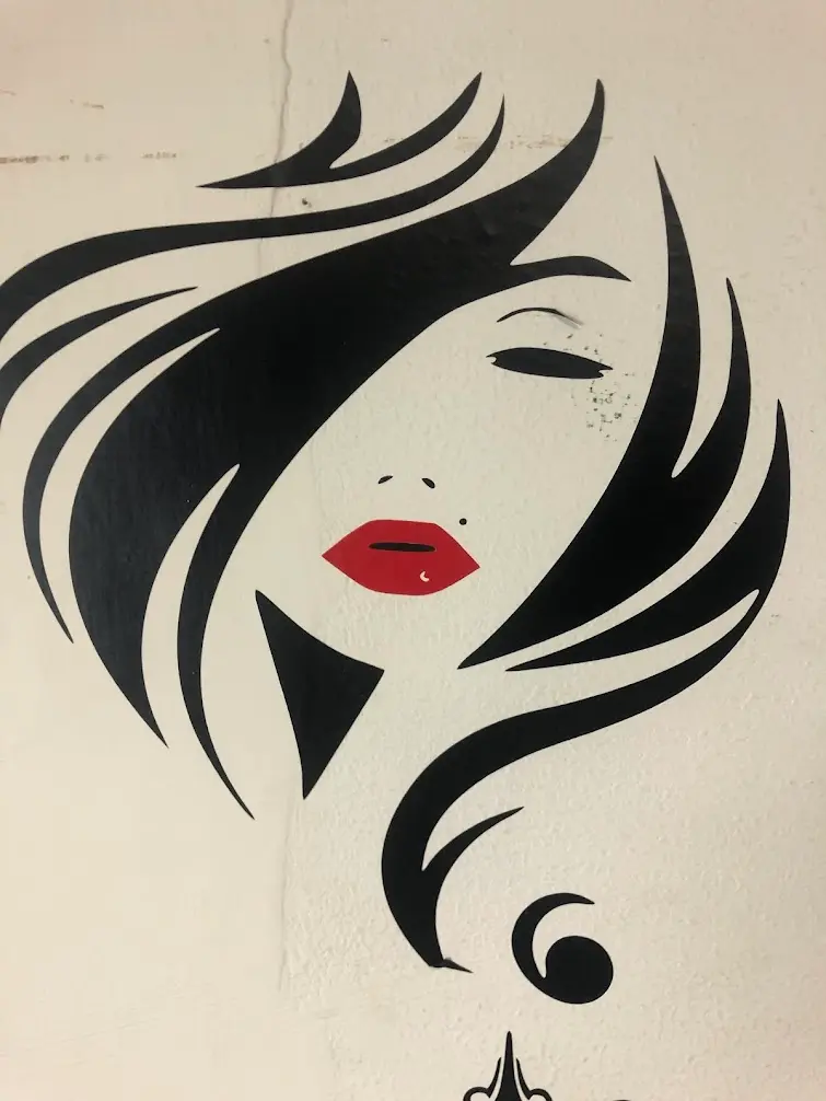 scritta su parete interna/vinile