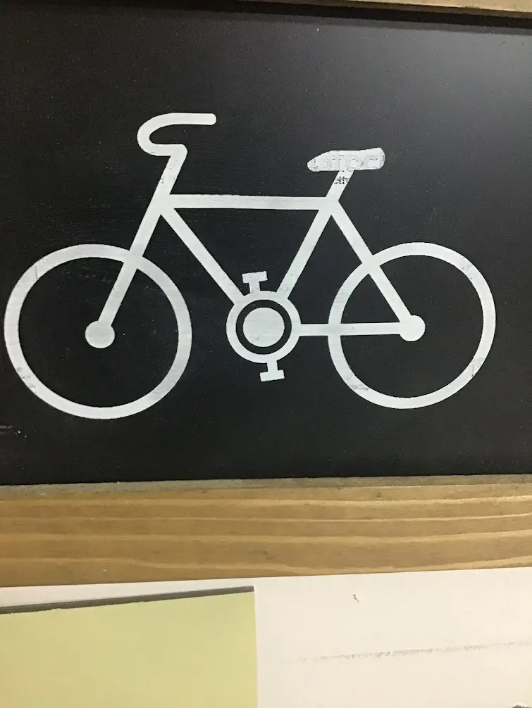 bici/laser incisione su vetro