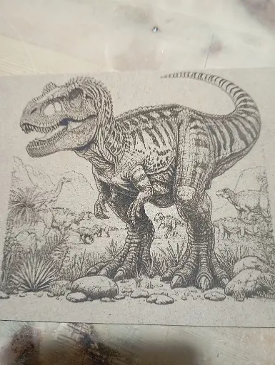 Dinosauro/incisione laser