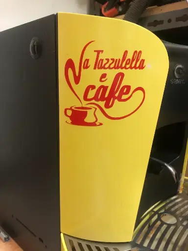 personalizzazione macchina caffè/vinile