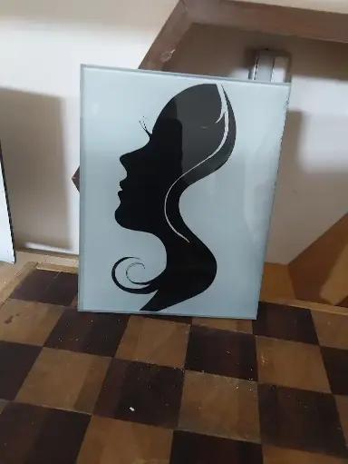 silouette donna/laser su vetro